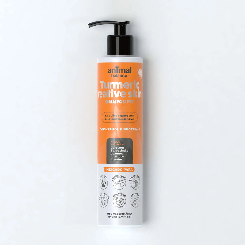 Shampoo Pet - Cúrcuma Reative Skin - 240ml